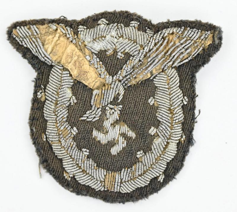 German LW Officer's Pilot Observers Cloth Qualification Badge