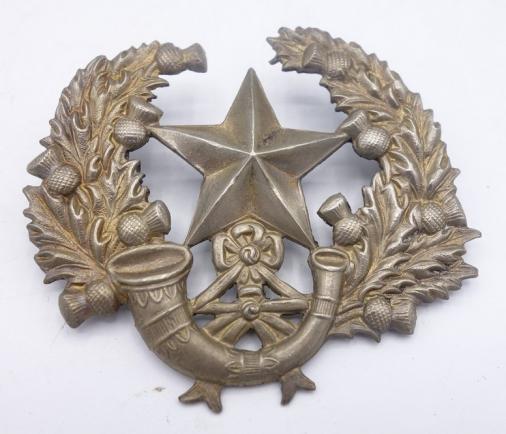 British The Cameronians (Scottish Rifles) Regiment Cap Badge