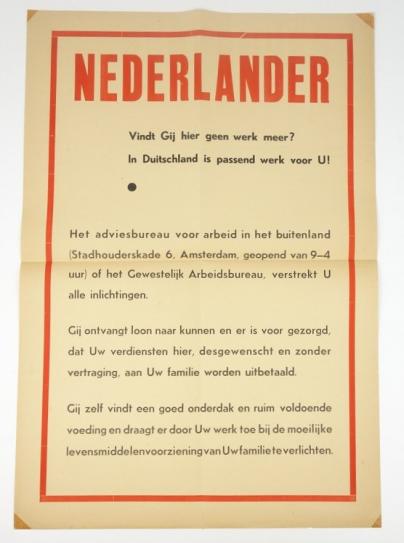 Dutch NSB Poster Nederlander