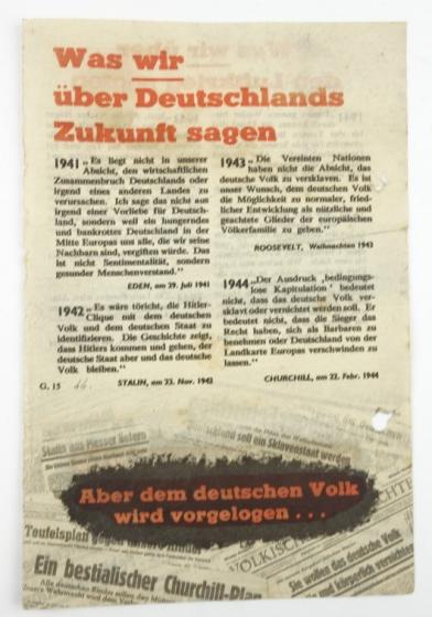 Allied Droppingflyer 'Zukunft Deutschland'