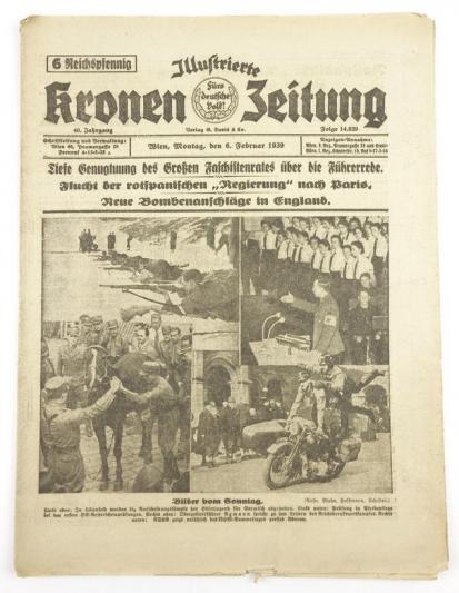 German Illustrierte Kronen Zeitung 6 February 1939