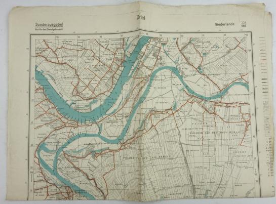 German Mapcard of 'Driel' Holland