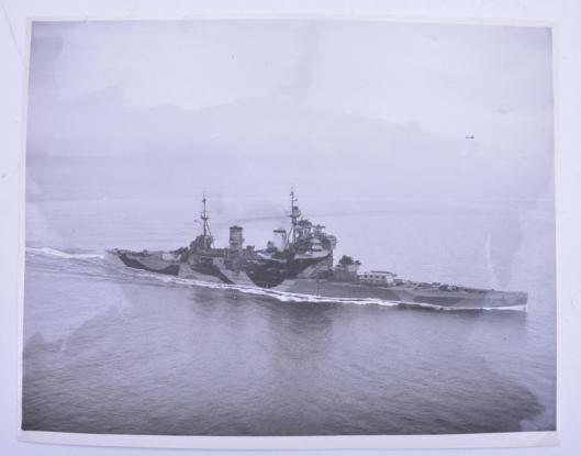 British WW2 Press Photo H.M.S. Howe