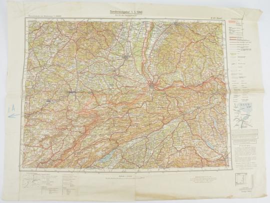 German Mapcard Basel Region