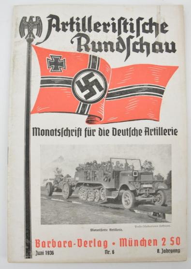 German WH Magazine 'Artilleristische Rundschau' 1936