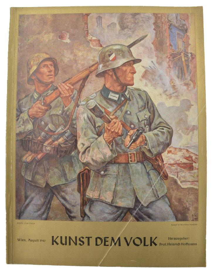 German Magazine 'Kunst Dem Volk' August 1940