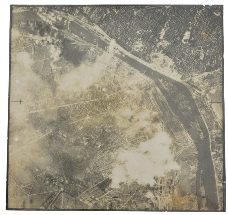 US WW2 Aerial Recon Picture Rouen Normandy Operation Paddle