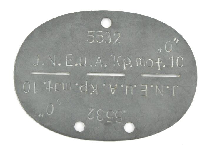 German WH Dog-tag 'Nachrichten'