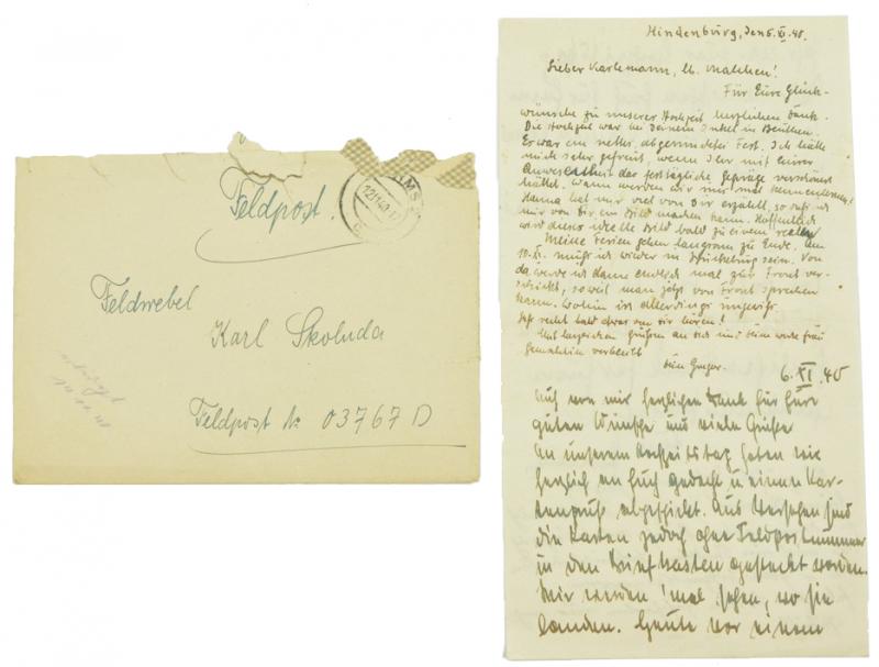 German Fieldpost Letter with Envelop