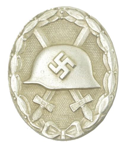 German WH Wounded Badge in Silver '100'