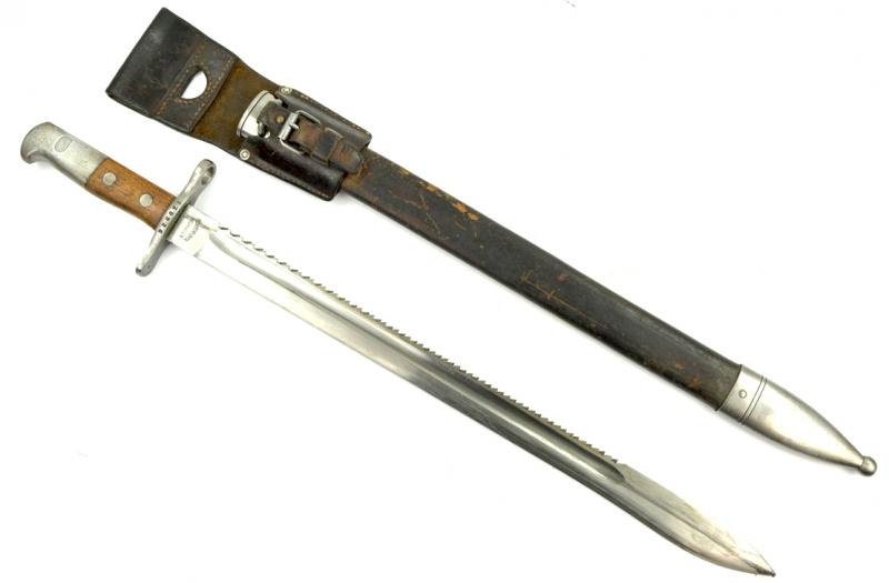 Swiss M-1914 Pioneer Sawback Bayonet