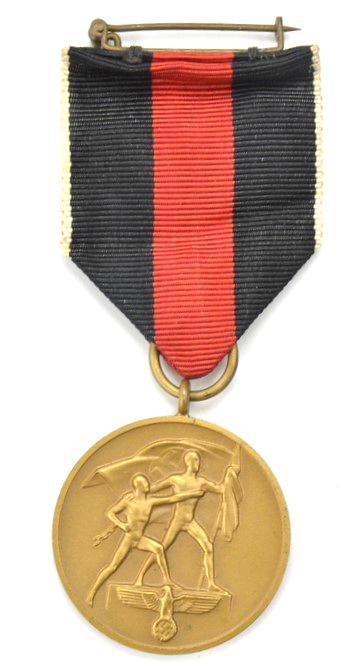 German 1 October 1938 medal