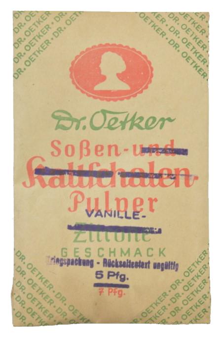 German Third Reich era 'Dr.Oetker' Vanilla Sauce