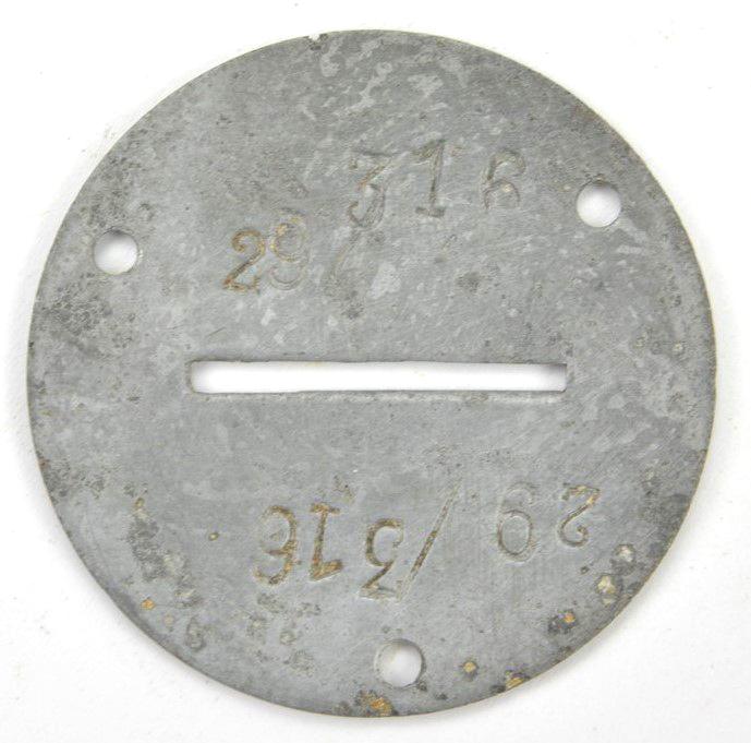 German Volkstrum Dog-Tag '29/316'