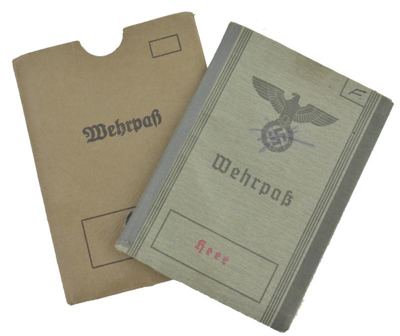 German WH Wehrpass with Cover 'Albert Fuchs'