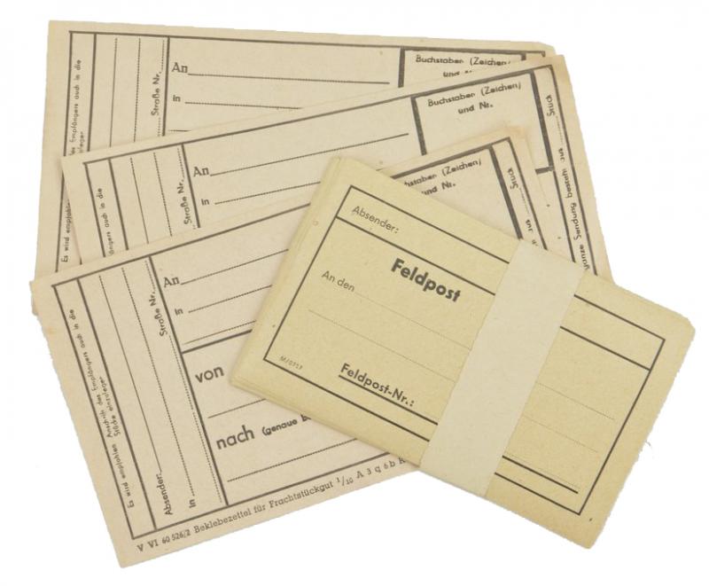 German WH & Reichsbahn Parcel Labels