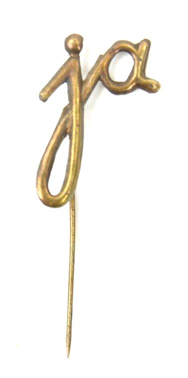 German Third Reich Election Stickpin