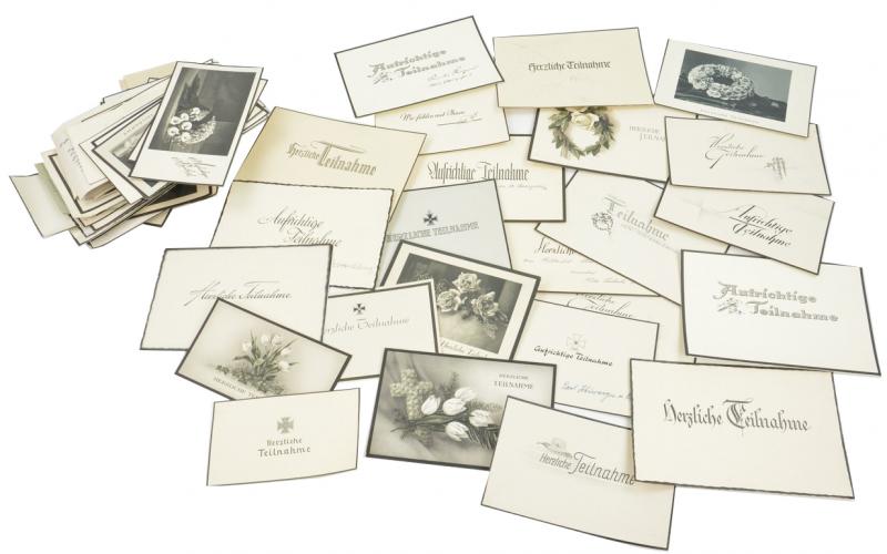 German WW2 Sincere Condolences Cards