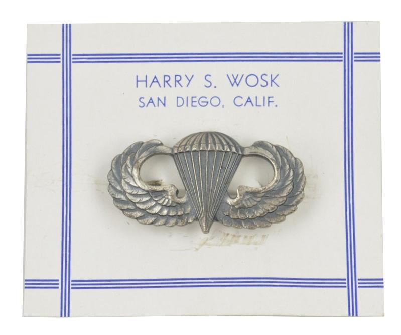 US WW2 Jumpwing Pinback