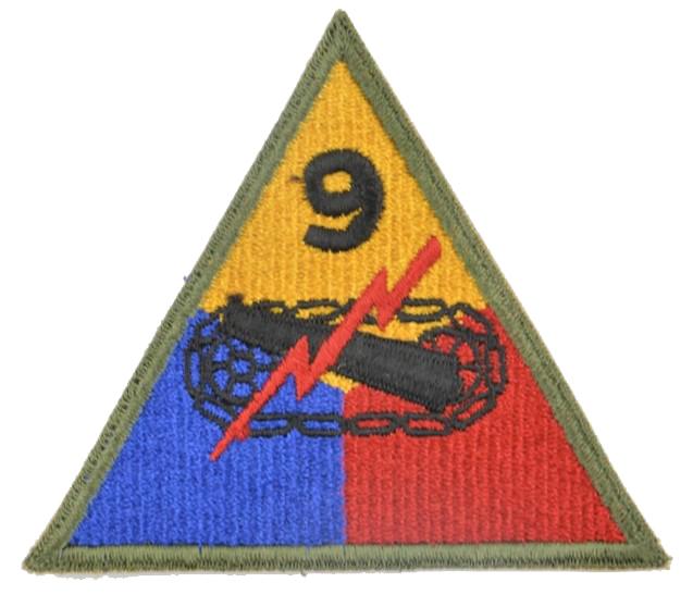 US WW2 9th Armored Division Patch