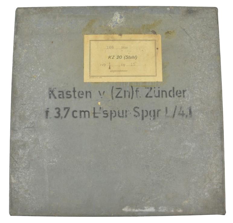 German KM Ignitor KZ20 3,7cm  L.Spur Spgr. L/4,1 Ammunition Box