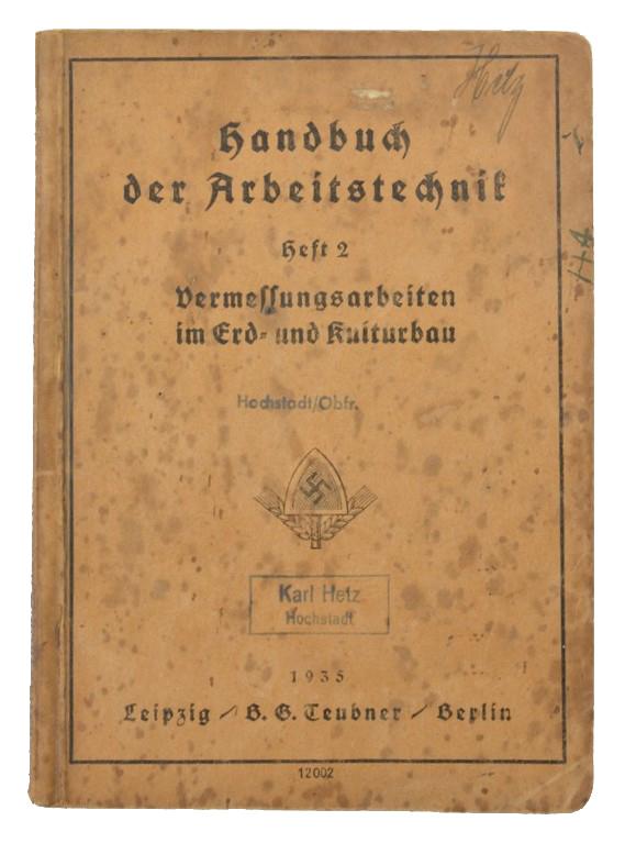 German RAD Handbook 1935