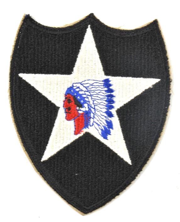 US WW2 2nd Infantry Division 'Indian Head' SSI Patch