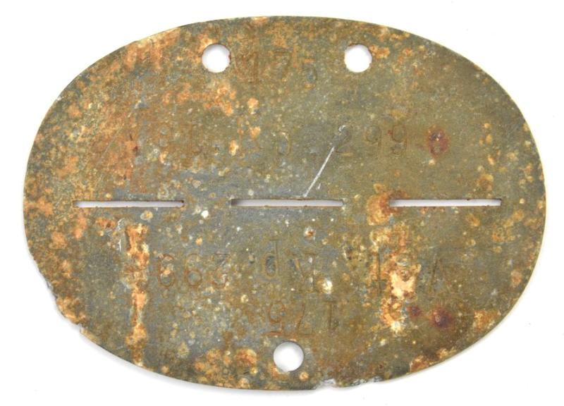 German WH Dog-Tag 'Vet.Kp. 299'