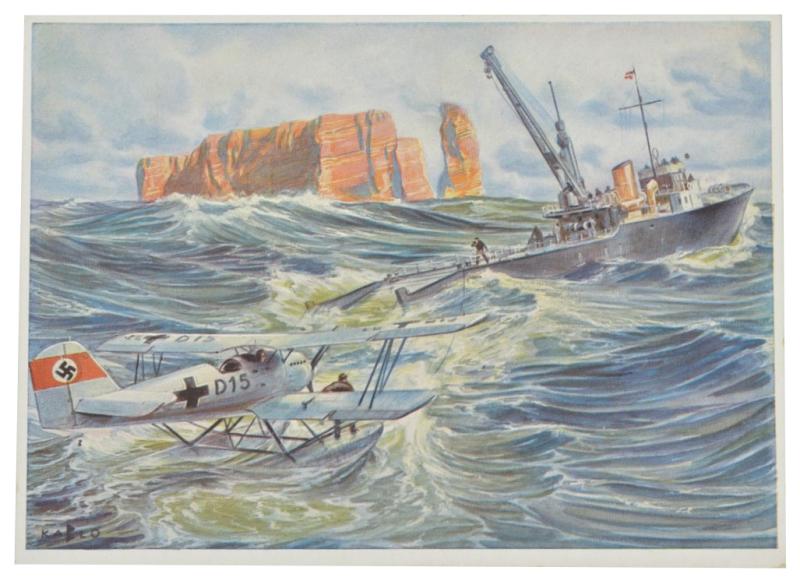 German Postcard 'Flugzeug-Hilfsschiff'