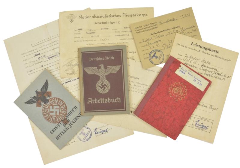 German Hitler Youth Paper Grouping 'Herbert Weber'