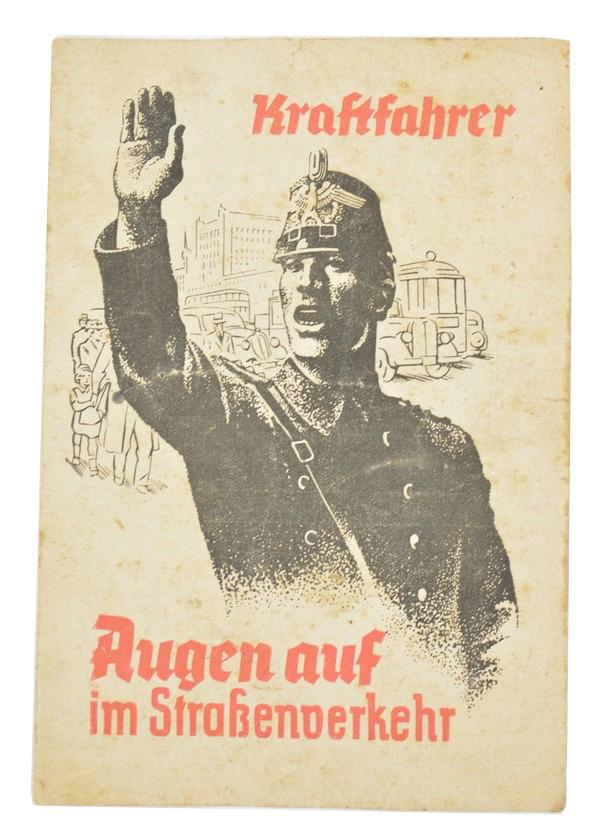 German Third Reich Traffic Instruction for Truckdrivers