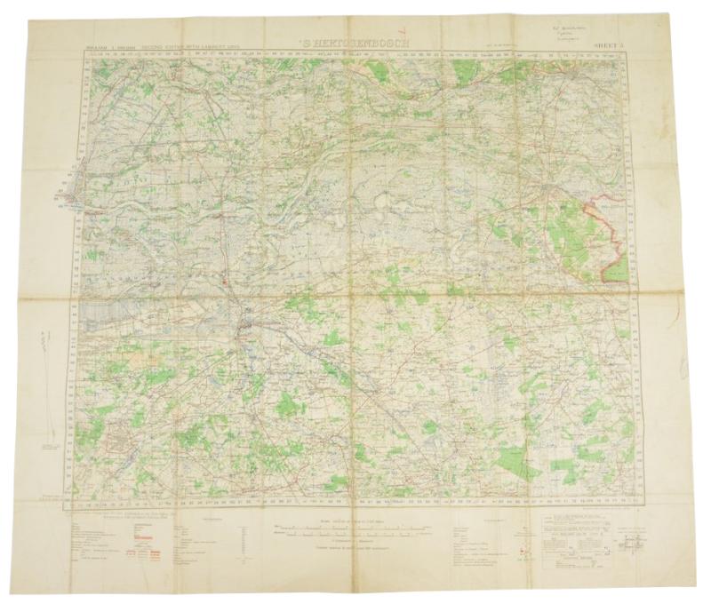 US WW2 Mapcard 's-Hertogenbosch Holland 1944