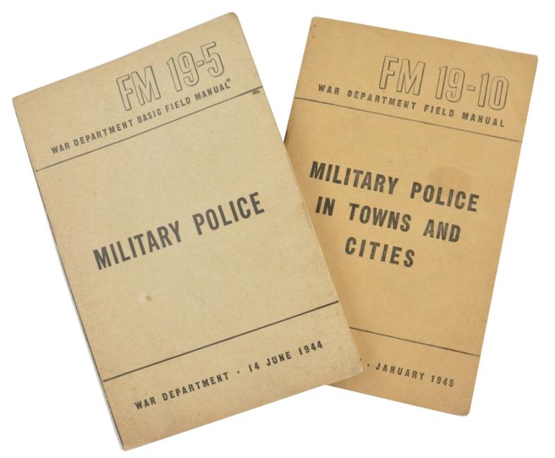 US WW2 Military Police Field Manuals