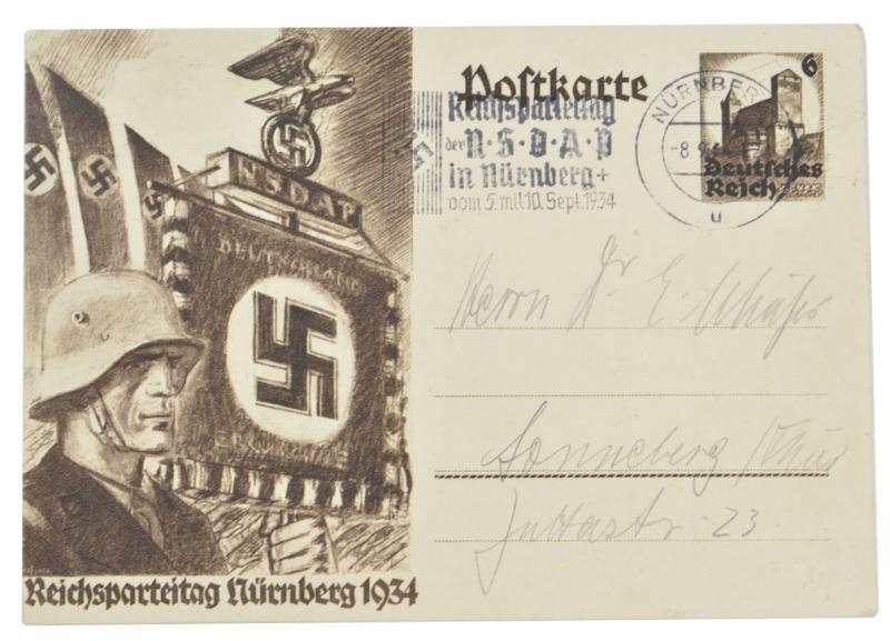 German Reichsparteitag 1934 Postcard