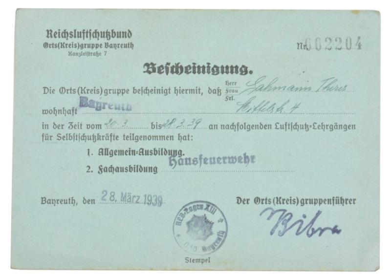 German RLB Certificate