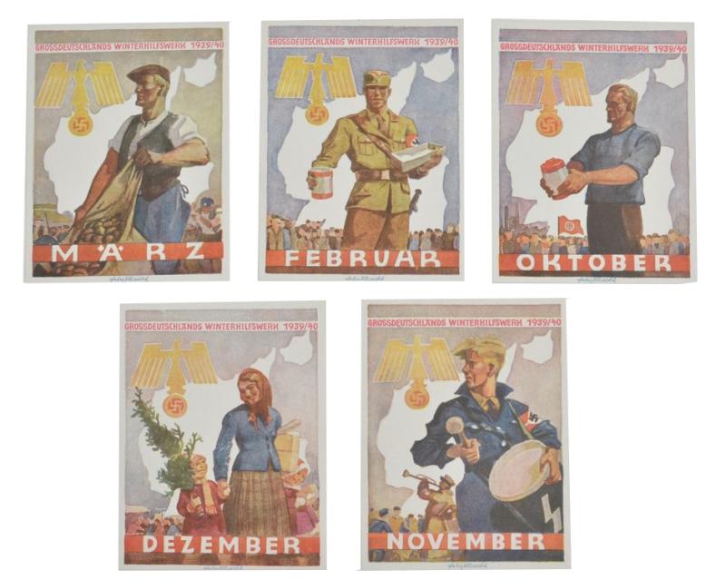 German WHW 1939-1940 Sticker Set