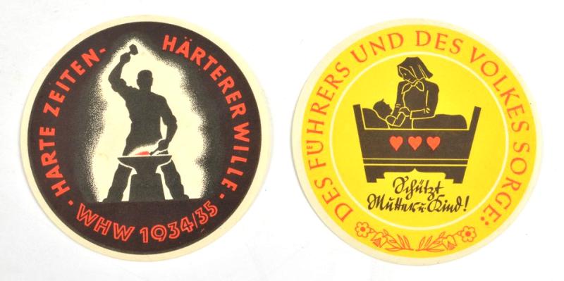 German WHW 1934-1935 Sticker Set