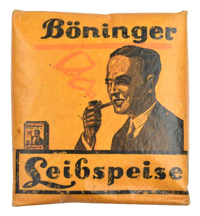 German Third Reich Era Tabacco 'Böninger Leibspeise'