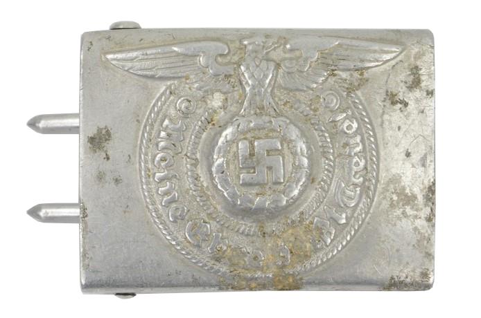 German Waffen-SS Alu Beltbuckle RZM 822/38 SS