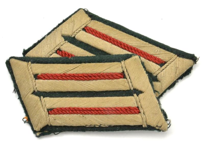 German WH Officer's Collar Tab Set