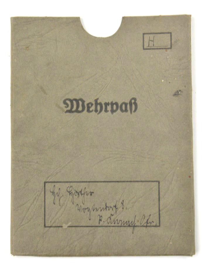 German Wehrpass Cover