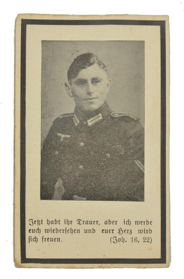 German WH Deathcard 'Georg Gangkofner'