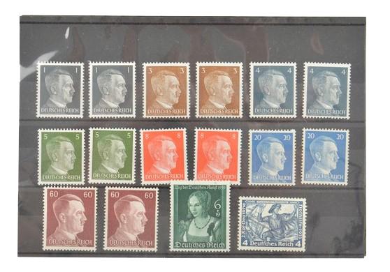 German Third Reich Era Stamp Grouping