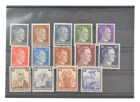 German Third Reich Era Stamp Grouping