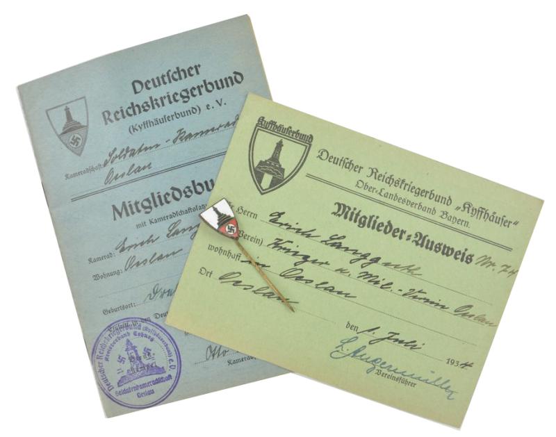 German Kyffhauserbund Memberpass Grouping