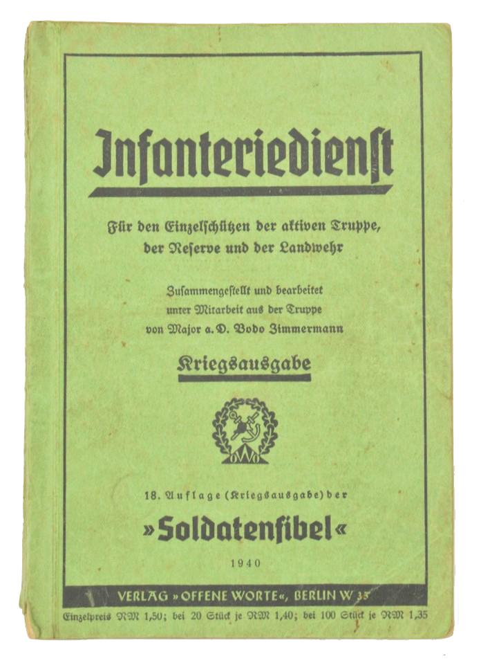 German WH Book 'Soldatenfibel Infantriedienst'