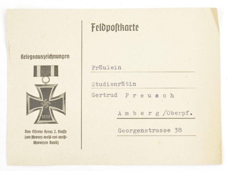 German WH Fieldpost Card