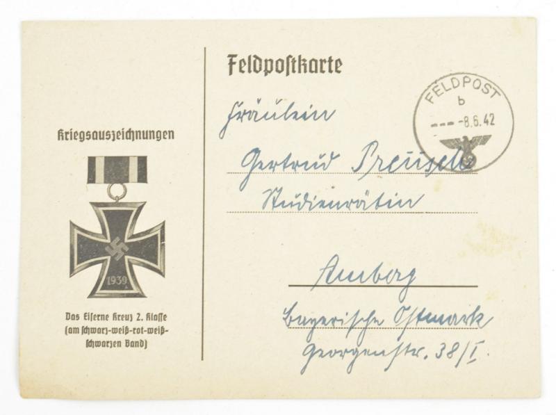 German WH Fieldpost Card