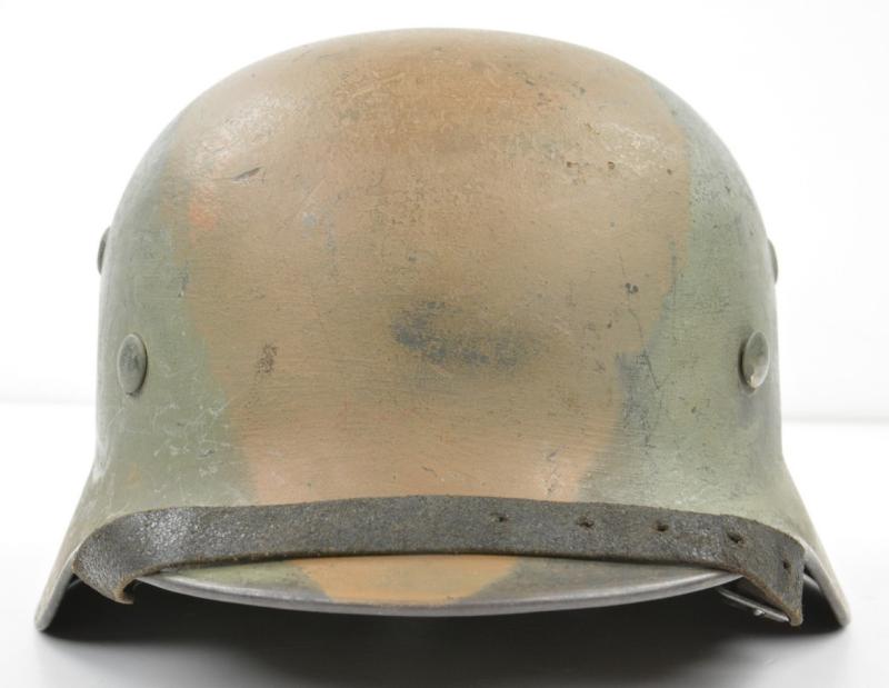 German WH M35 ex-DD Camo Helmet