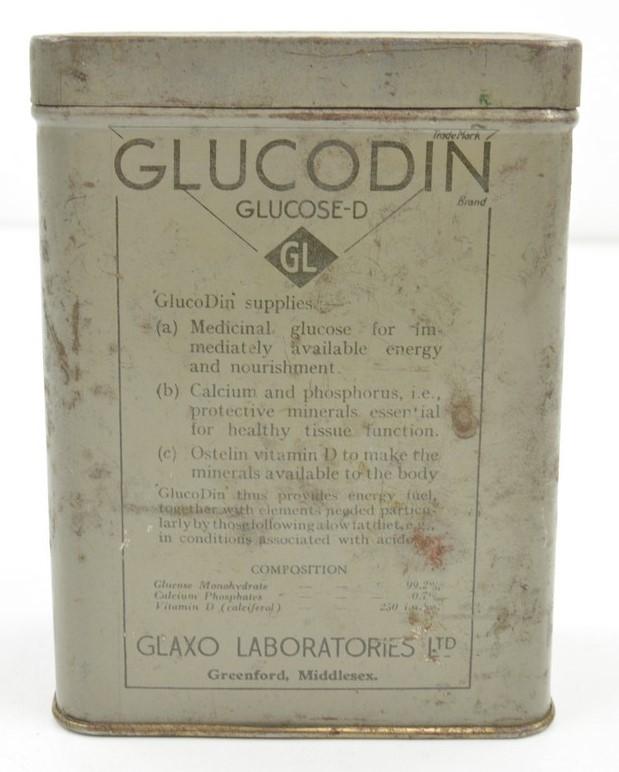 British WW2 Tin Can of Glucose